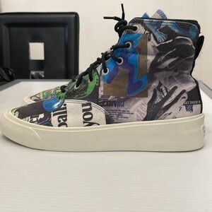 CONVERSE SKID GRIP HI BASKETBALL BOOTS EGRET MULTI HIGH TOP SNEAKERS MENS SIZE 9